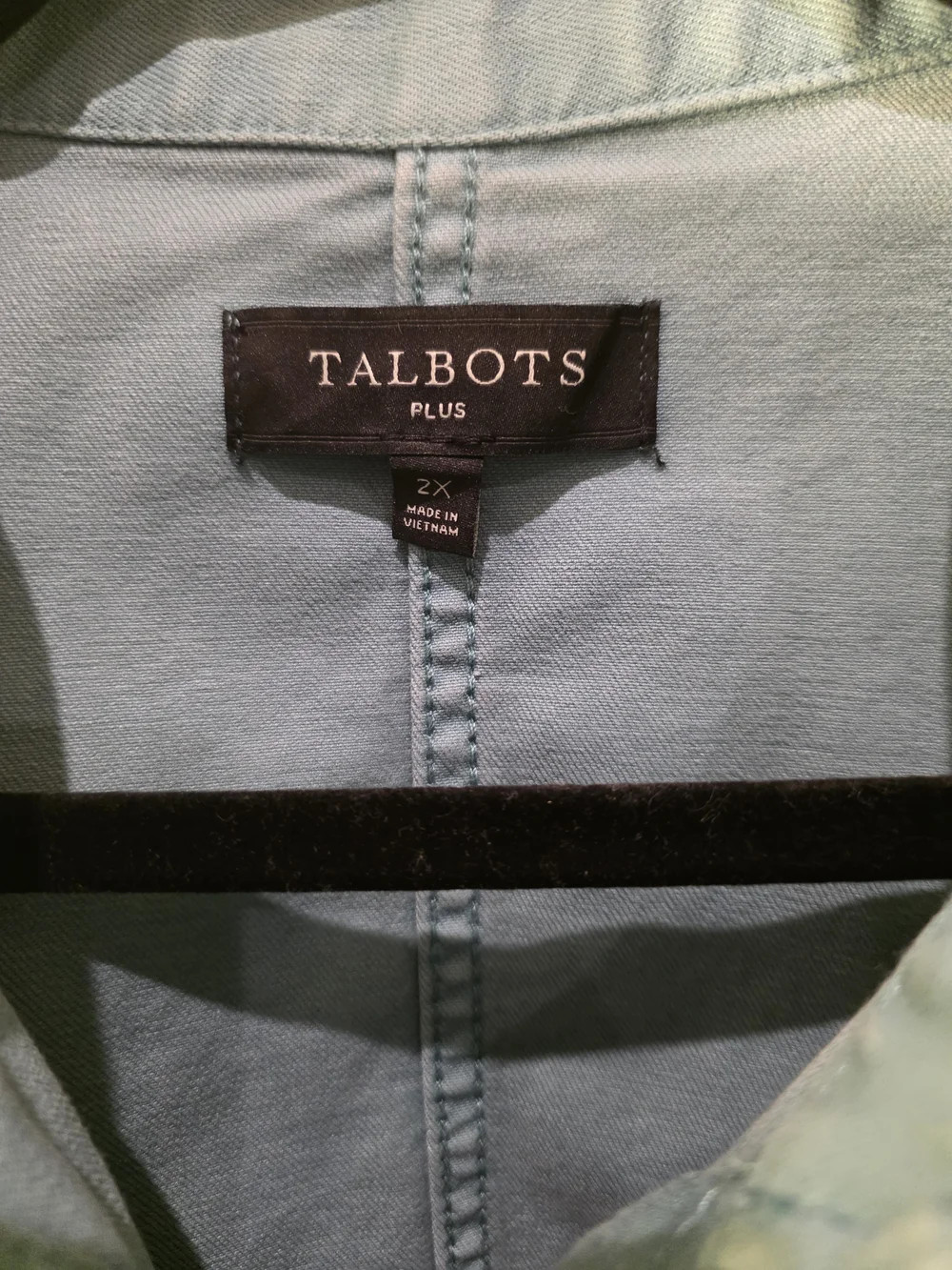 Talbots Utility Button-Front Jacket in Sage Green Size 2X - Picture 3 of 16